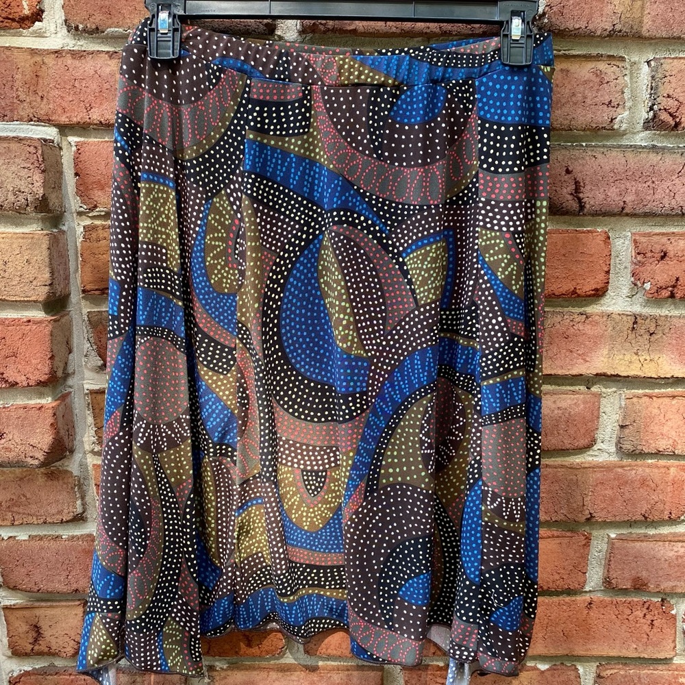 Parallel Dot Pattern Art To Wear Skirt Large